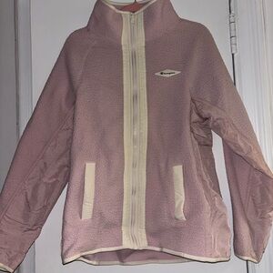 Champion Pastel Pink Vintage Sherpa Fleece Jacket